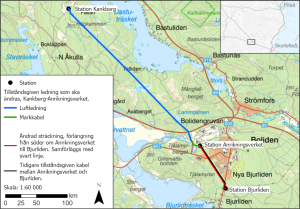 Översiktskarta över Kankberg Bjurliden. 